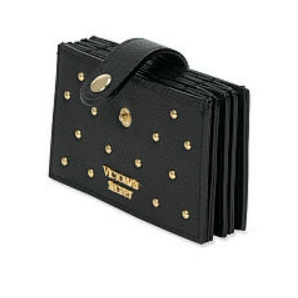Victoria’s Secret studded accordion card case